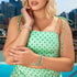 Grüner Mond | 925 Sterling Silber | Galaxie Glasperlenarmband